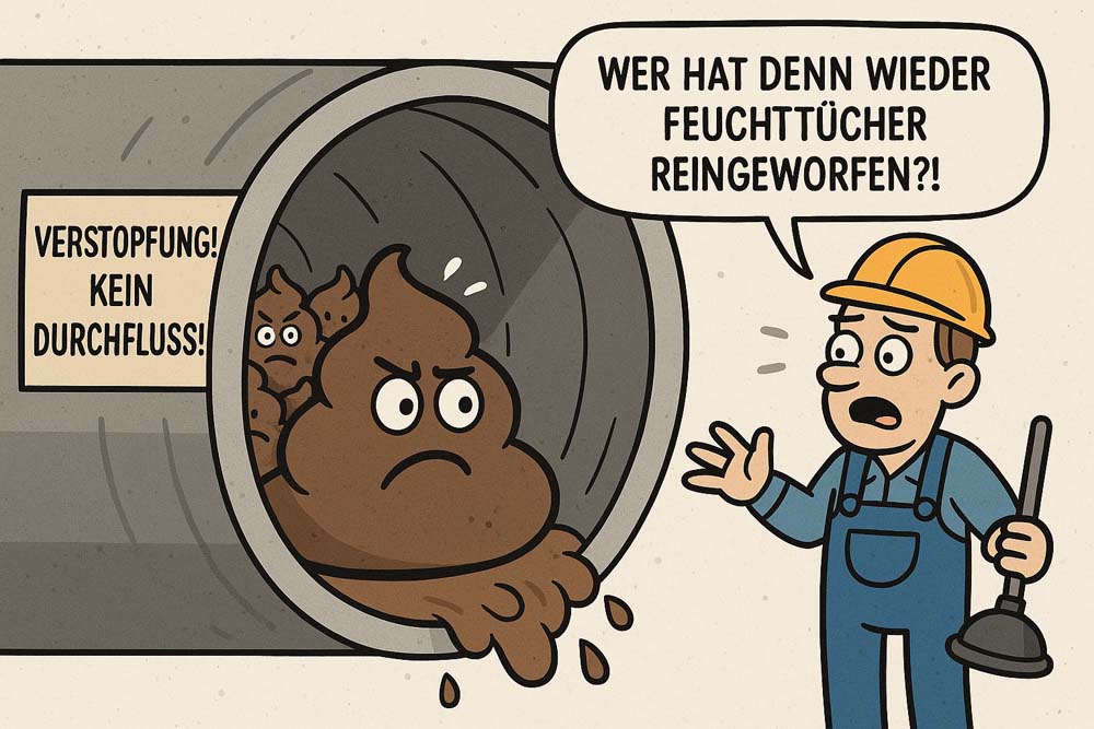 WER HAT DENN WIEDER FEUCHTTÜCHER REINGEWORFEN?!