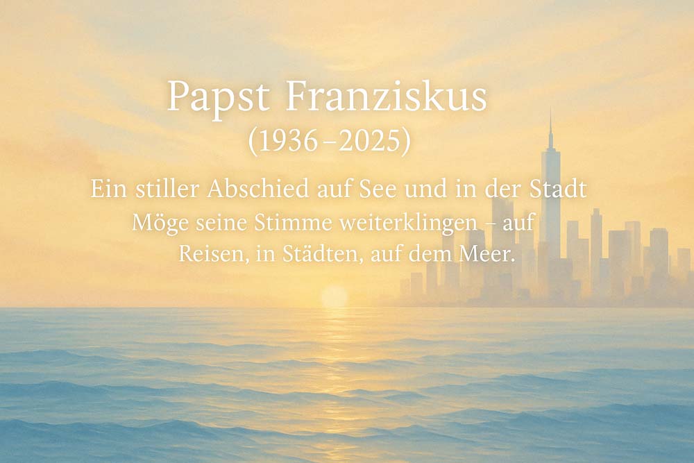 Papst Franziskus gestorben – Ein stiller Abschied auf See und in der Stadt (Gedenktext 2025)